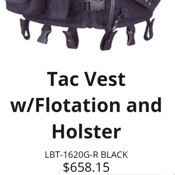 London Bridge Gold Tag Tactical Flotation Vest LBT 1620G-R PFD USGI - Picture 4 of 5